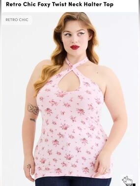 Retro Chic By Torrid Halter Tank Top